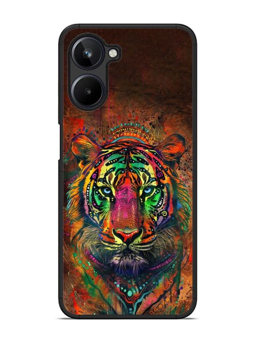 Cosmic Tiger Glossy Soft Edge Case for Realme 10 (4G)