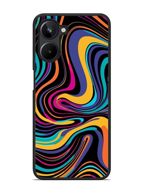 Psychedelic Swirl Glossy Soft Edge Case for Realme 10 (4G)