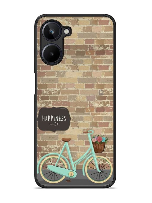 Pedaling Towards Happiness Glossy Soft Edge Case for Realme 10 (4G)