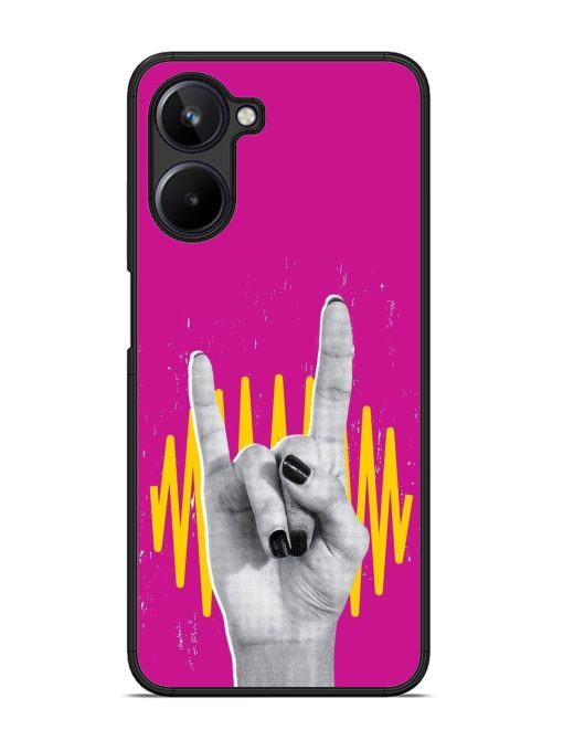 Rock Hand Glossy Soft Edge Case for Realme 10 (4G)