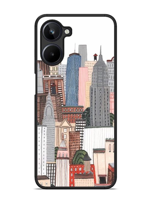 Cityscape Dreams Glossy Soft Edge Case for Realme 10 (4G)