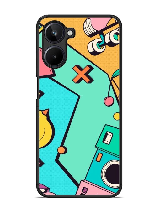 Retro Remix Glossy Soft Edge Case for Realme 10 (4G)