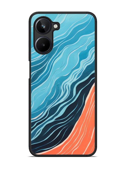 Oceanic Divide Glossy Soft Edge Case for Realme 10 (4G)