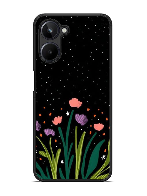 Midnight Bloom Glossy Soft Edge Case for Realme 10 (4G)