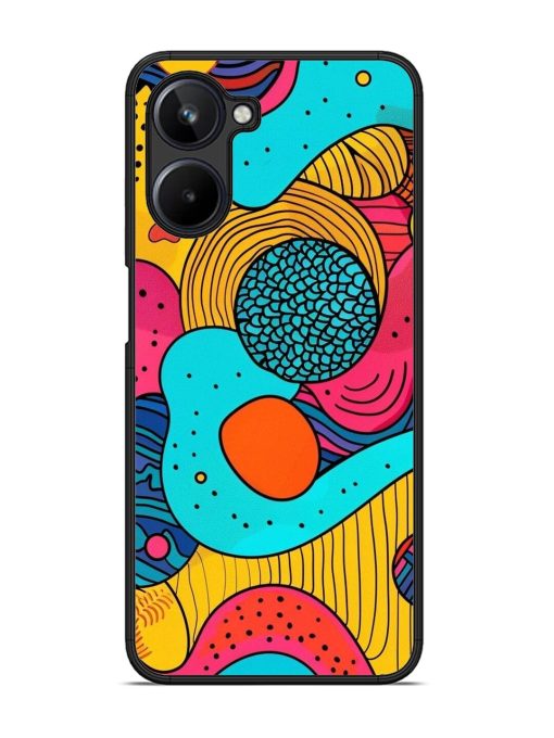 Psychedelic Patterns Glossy Soft Edge Case for Realme 10 (4G)