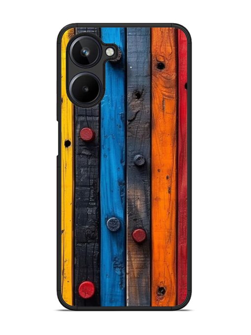 Rainbow Plank Glossy Soft Edge Case for Realme 10 (4G)