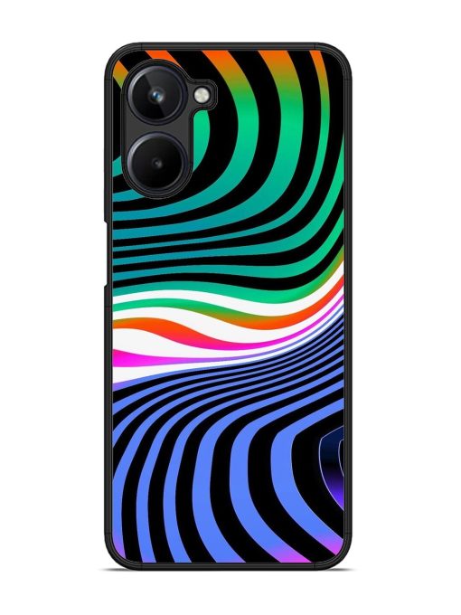 Psychedelic Waves Glossy Soft Edge Case for Realme 10 (4G)