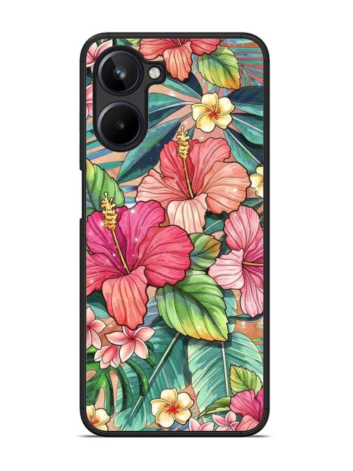 Tropical Tapestry Glossy Soft Edge Case for Realme 10 (4G)