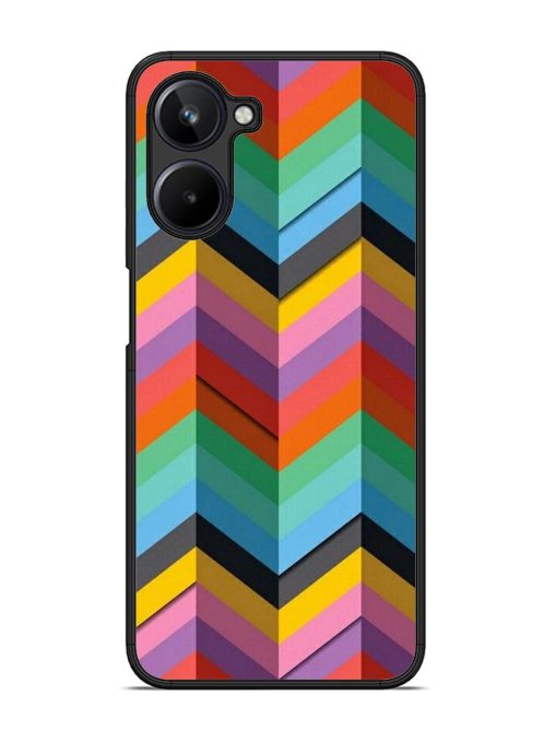 Colorful Zigzag Glossy Soft Edge Case for Realme 10 (4G)