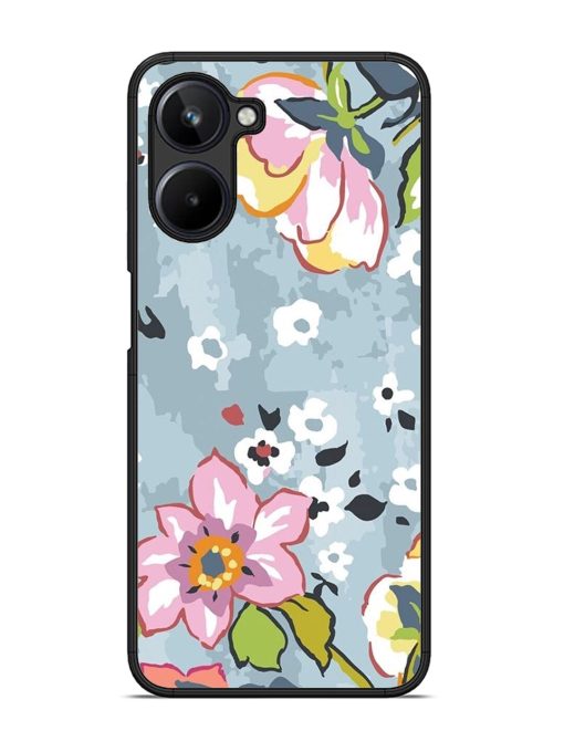 Floral Fantasy Glossy Soft Edge Case for Realme 10 (4G)