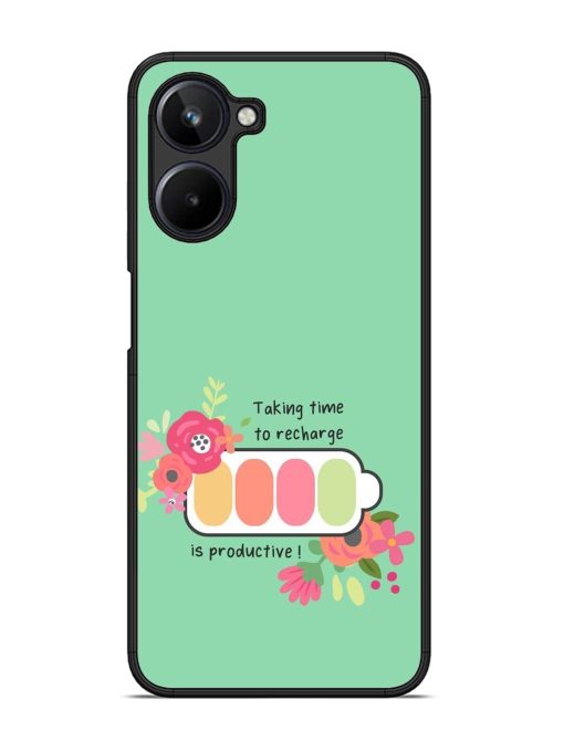 Recharge And Bloom Glossy Soft Edge Case for Realme 10 (4G)