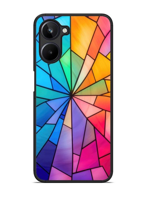 Stained Glass Kaleidoscope Of Colors Glossy Soft Edge Case for Realme 10 (4G)