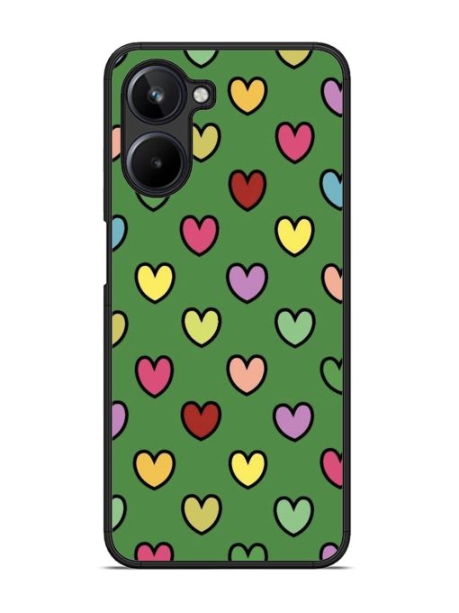 Rainbow Heart Parade Glossy Soft Edge Case for Realme 10 (4G)