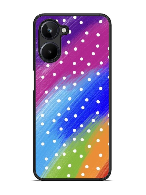 Rainbow Polka Dot Dream Glossy Soft Edge Case for Realme 10 (4G)