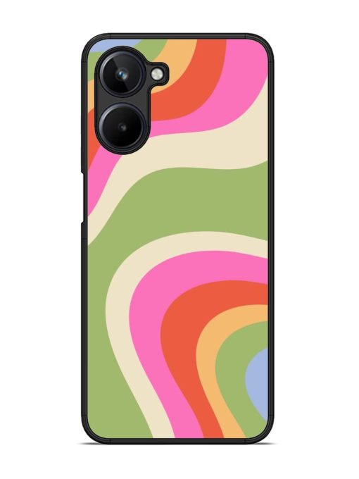 Wavy Rainbow Wonderland Glossy Soft Edge Case for Realme 10 (4G)