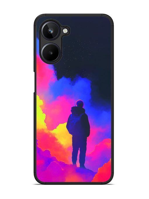 Cosmic Wanderer Glossy Soft Edge Case for Realme 10 (4G)