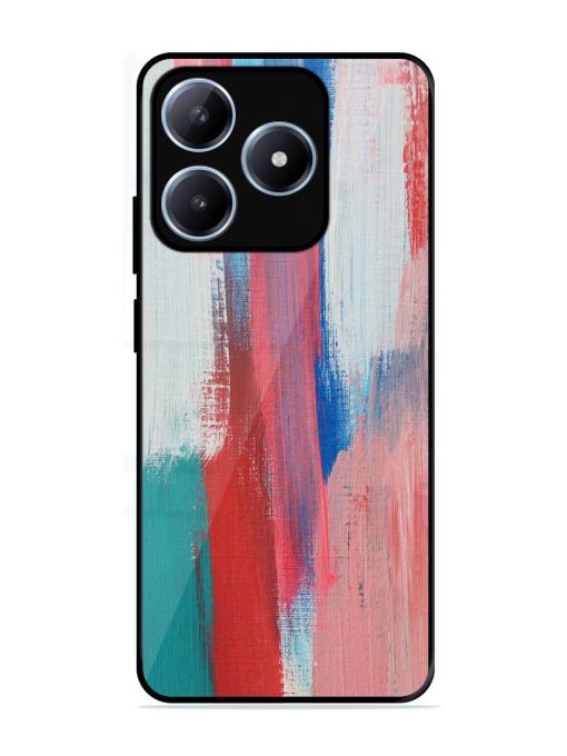 Colorful Chaos Glossy Soft Edge Case for Realme C63 (4G)