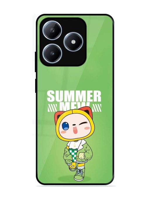 Purrfect Summer Glossy Soft Edge Case for Realme C63 (4G)