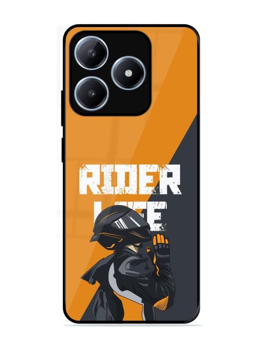 Ride Never Ends Glossy Soft Edge Case for Realme C63 (4G)
