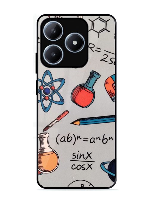 Science Doodle Glossy Soft Edge Case for Realme C63 (4G)