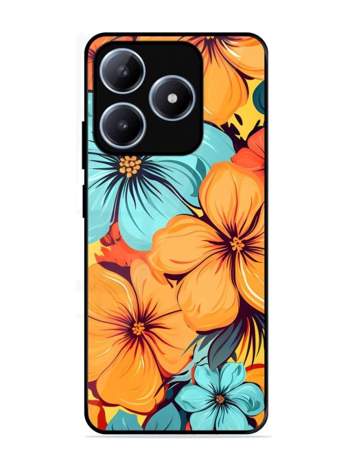 Tropical Bloom Glossy Soft Edge Case for Realme C63 (4G)