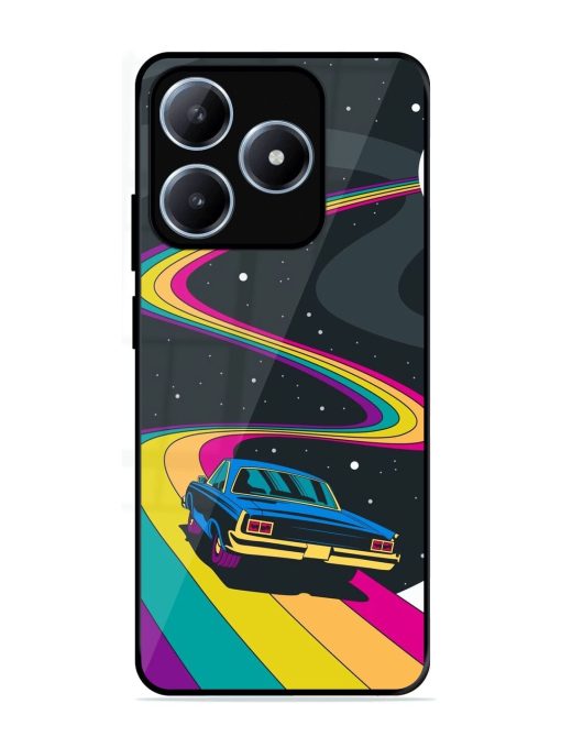 Rainbow Road Glossy Soft Edge Case for Realme C63 (4G)