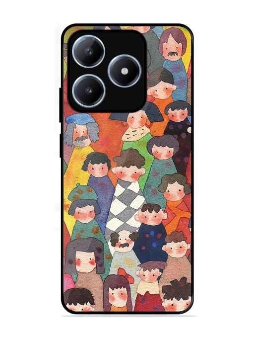 Blooming Arcs Glossy Soft Edge Case for Realme C63 (4G)