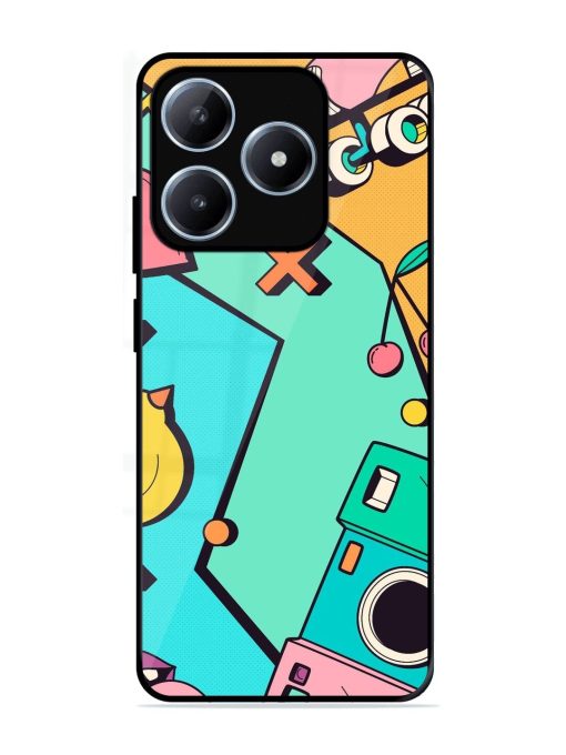 Retro Remix Glossy Soft Edge Case for Realme C63 (4G)