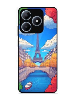 Parisian Panorama Glossy Soft Edge Case for Realme C63 (4G)