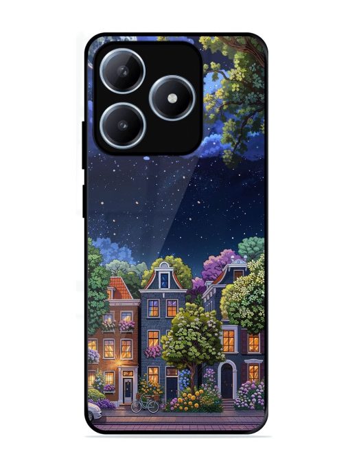 Moonlit Streets Glossy Soft Edge Case for Realme C63 (4G)
