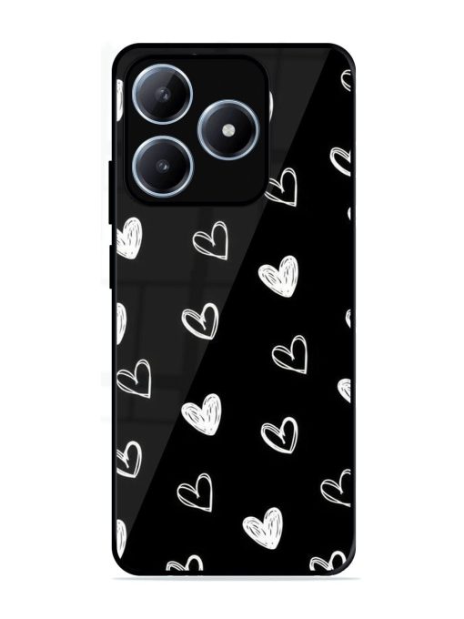 Scattered Hearts Glossy Soft Edge Case for Realme C63 (4G)