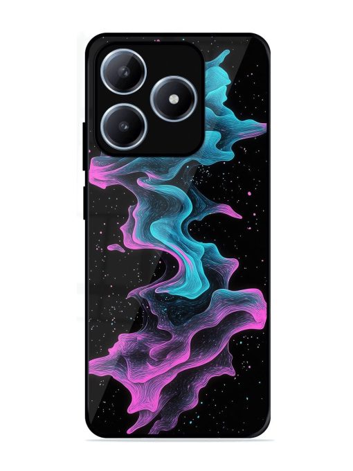 Cosmic Currents Glossy Soft Edge Case for Realme C63 (4G)