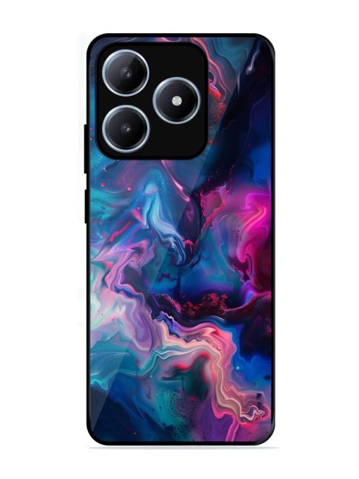 Cosmic Swirl Glossy Soft Edge Case for Realme C63 (4G)