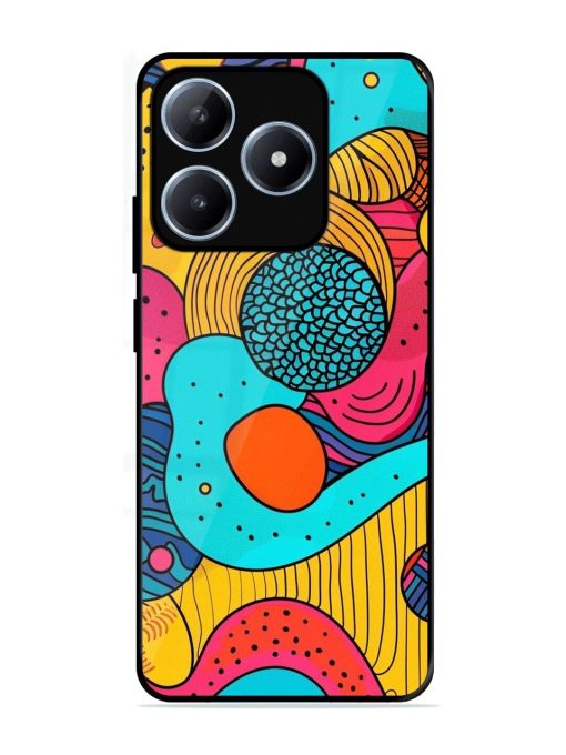 Psychedelic Patterns Glossy Soft Edge Case for Realme C63 (4G)