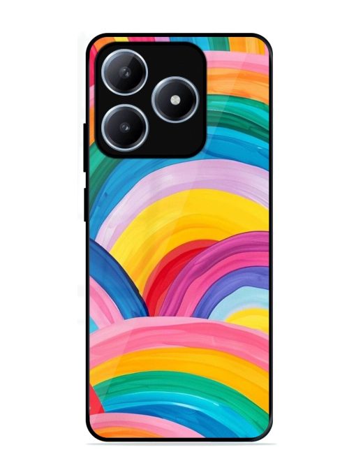 Rainbow Symphony Glossy Soft Edge Case for Realme C63 (4G)