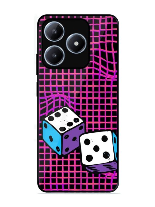 Glitched Dice Glossy Soft Edge Case for Realme C63 (4G)