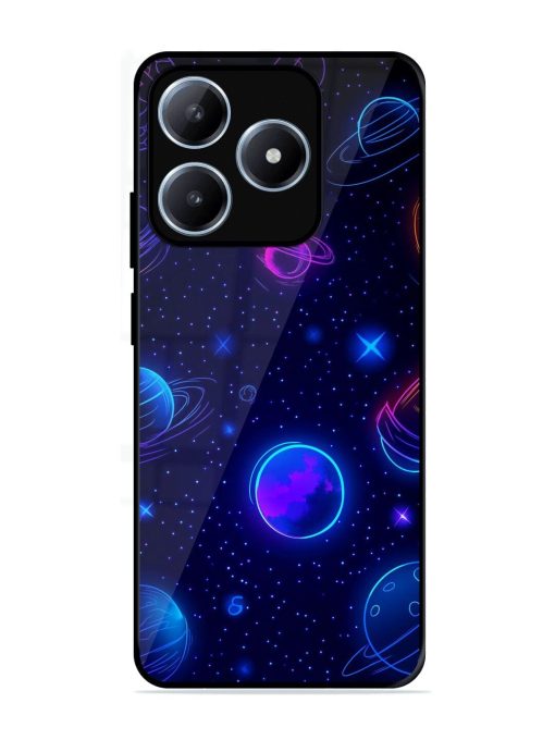 Neon Cosmos Glossy Soft Edge Case for Realme C63 (4G)