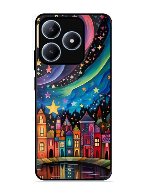Starlit Village Glossy Soft Edge Case for Realme C63 (4G)
