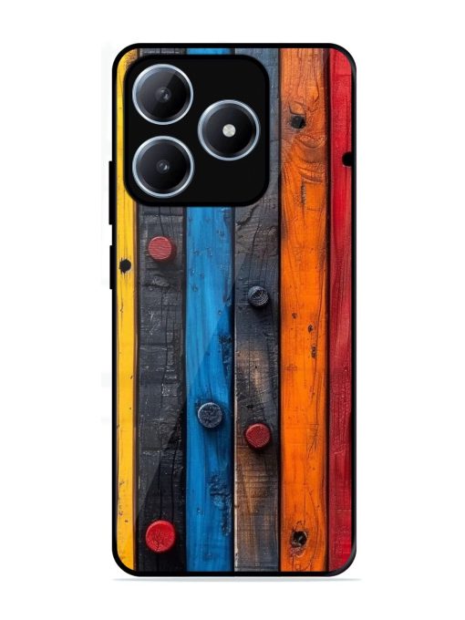 Rainbow Plank Glossy Soft Edge Case for Realme C63 (4G)