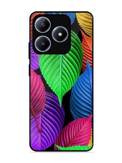 Rainbow Leaf Symphony Glossy Soft Edge Case for Realme C63 (4G)