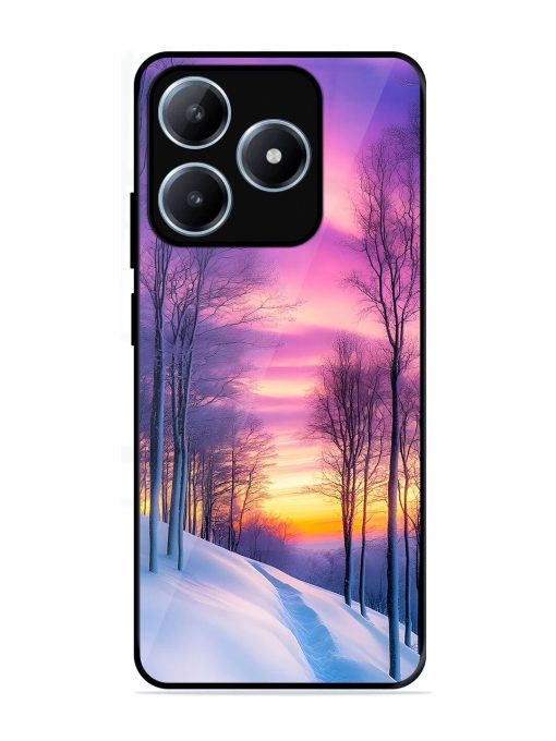 Winter'S Purple Haze Glossy Soft Edge Case for Realme C63 (4G)