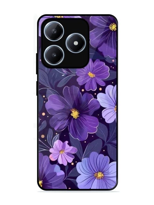 Purple Paradise Glossy Soft Edge Case for Realme C63 (4G)