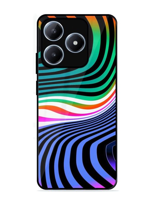 Psychedelic Waves Glossy Soft Edge Case for Realme C63 (4G)