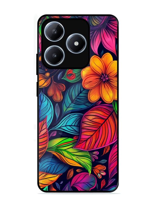 Rainbow Of Blooms Glossy Soft Edge Case for Realme C63 (4G)