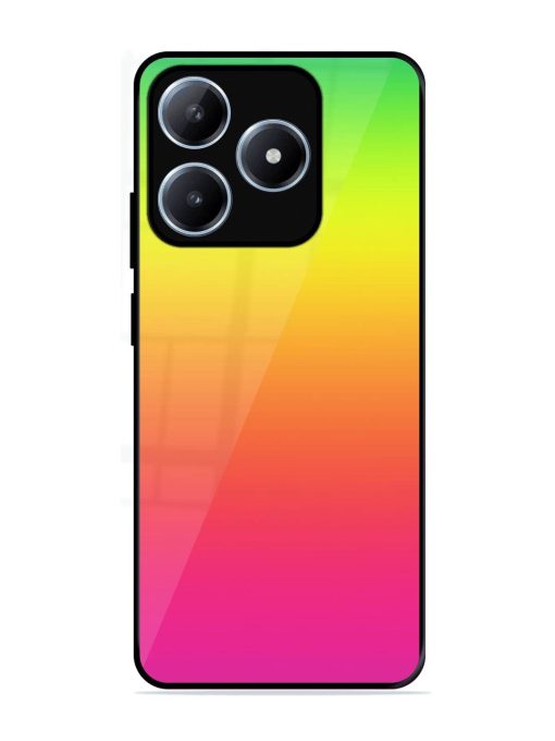 Rainbow Gradient Glossy Soft Edge Case for Realme C63 (4G)