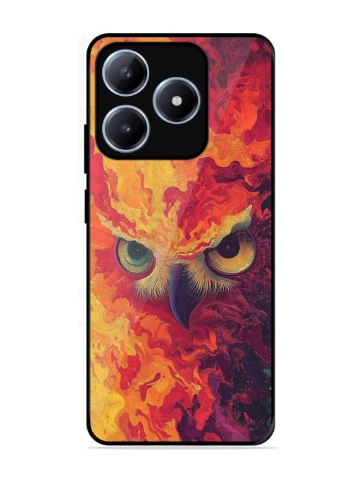 Fiery Owl Glossy Soft Edge Case for Realme C63 (4G)