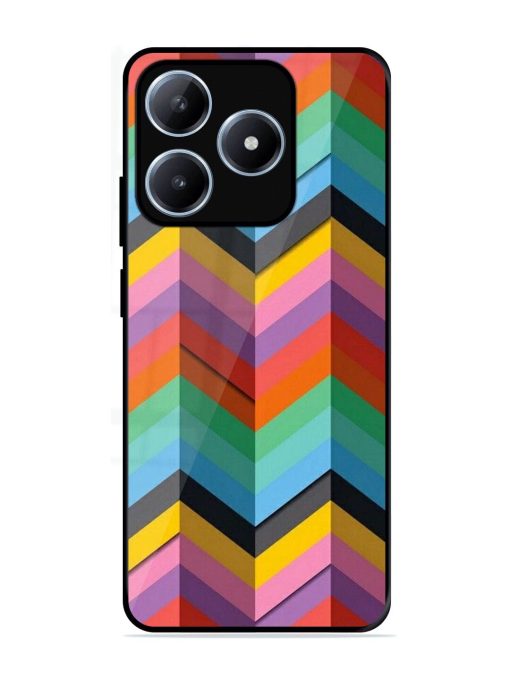 Colorful Zigzag Glossy Soft Edge Case for Realme C63 (4G)