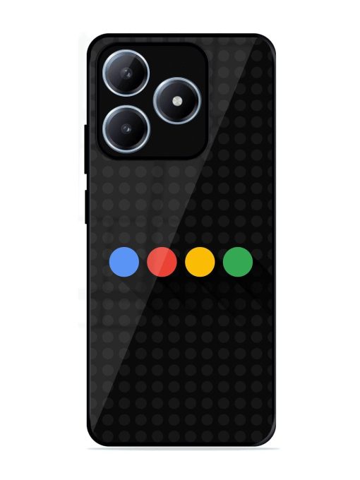 Google Dots Glossy Soft Edge Case for Realme C63 (4G)