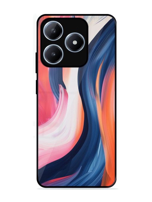 Whirling Hues Glossy Soft Edge Case for Realme C63 (4G)