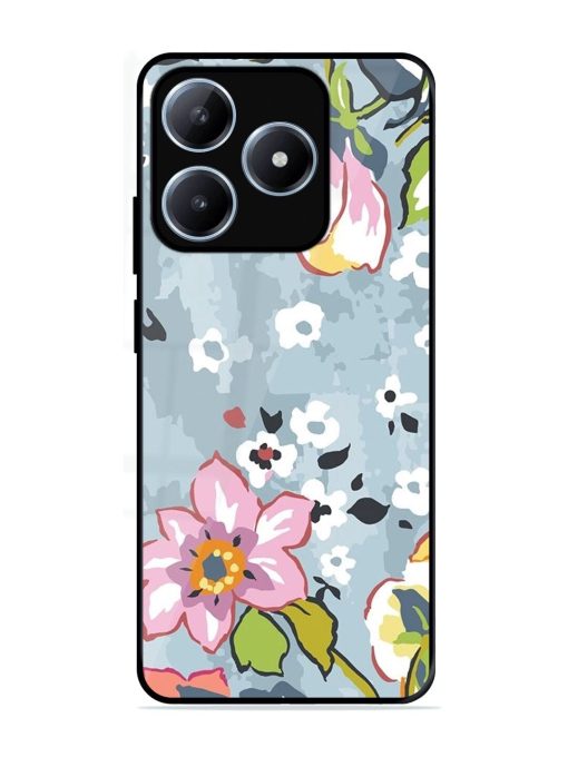 Floral Fantasy Glossy Soft Edge Case for Realme C63 (4G)